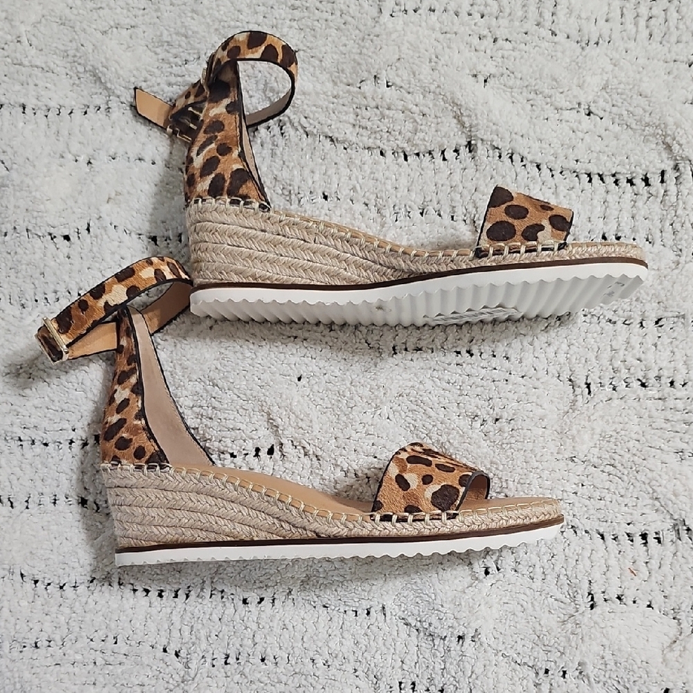 Alex Marie Leopard Print Espadrille Sandals - Picture 3 of 7